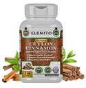 Ceylon Cinnamon Capsules, Energie, Hart en Metabolisme Ondersteuning, Certified Organic Ceylon Cinnamon Pillen, Non-GMO, Vegan, Glutenvrije - 120 Capsules