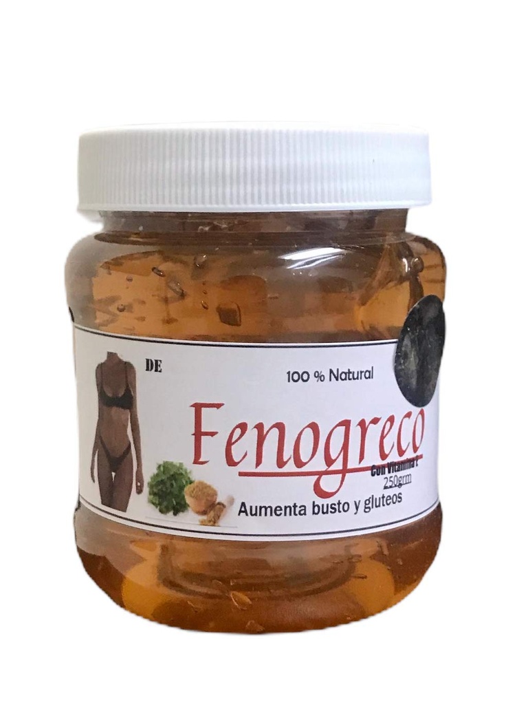 Gel De Fenogreco, Aumenta Bustos y Gluteos, Quema Grasa de Manera 100% Natural/Fenogreco Gel Burns Fat, verhoogt borsten en kontgroei met natuurlijke ingrediënten. Dist Door Alebrije Invoer