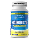 Puritan's Pride Probiotic 10 met vitamine D ter ondersteuning van de gezondheid van het immuunsysteem*, 60 Telling, Wit