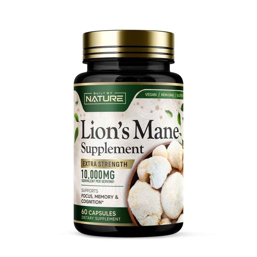 Gebouwd door Natuur Leeuwen Mane 10.000mg 