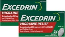 Excedrine Migraine Pain Reliever Caplets 24 ea (verpakking van 2)