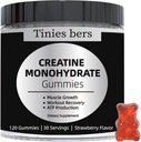 Creatine Monohydraat Gummy's voor mannen & vrouwen 5g, suikervrije Kauwbare Creatine voor spier Gain & Strength, ATP-energie, spierherstel, hersenen gezondheid, glutenvrij, niet-GMO, 99% geabsorbeerd, 30 porties