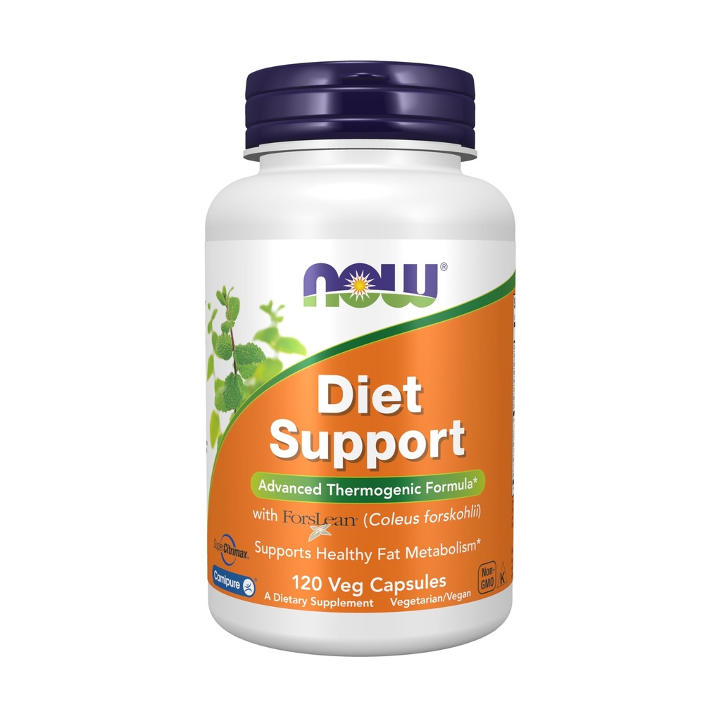 NOW Voedingssupplementen, Dieetondersteuning met ForsLean® (Coleus forskohlii), 120 Veg Capsules
