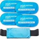 Herbruikbare Warm en koud Gel Ice Pack Wrap (4 Pack) for Injuries - verstelbaar & flexibel voor knieën, rug, schouders, armen en benen - Herbruikbaar
