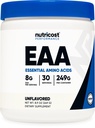 Nutricost EAA Powder 30 Serves (Unflavored) - Essentiële Aminozuren - Non-GMO, Glutenvrij, Vegetarisch Vriendelijk