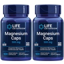 Life Extension Magnesium Caps, 500 mg, Magnesium Succinate, Heart Health, Healthy Bones, Metabolisme Support - Verpakking van twee - 2 x 100 Vegetarische Capsules