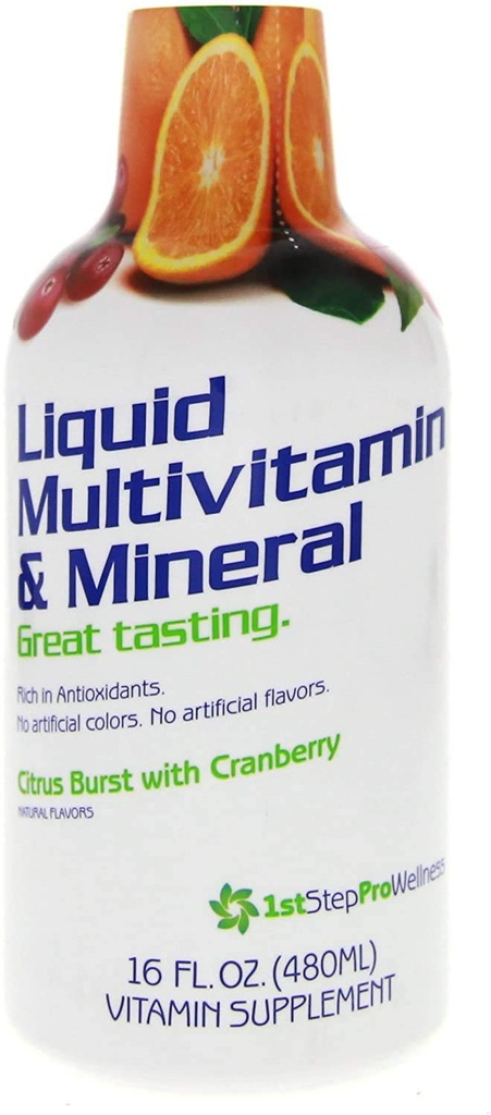 1e stap voor energie vloeibare multivitamine en minerale Citrus Burst 16 fl oz (1 pt) 473 ml