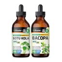 BIO KRAUTER Gotu Kola Tinctuur 4 Fl. Oz. & Bacopa Tinctuur 4 Fl. Oz.