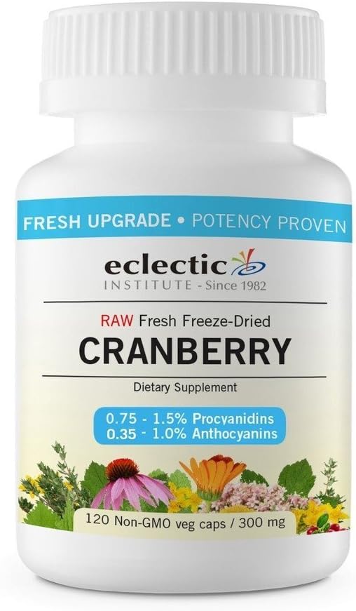 Eclectic Cranberry 300 Mg Cog FDUV, Blauw, 120 Tellen
