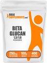 BulkSupplements.com Beta Glucon Poeder - 1,3/1,6, Beta Glucon Supplementen - Vegan & Gluten Free Supplement, 250mg per portie, 100g (3,5 oz) (verpakking van 1)