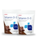 GNC Vitamine D-3 Zachte Kauwen 1000IE - Chocolade - Twin Pack