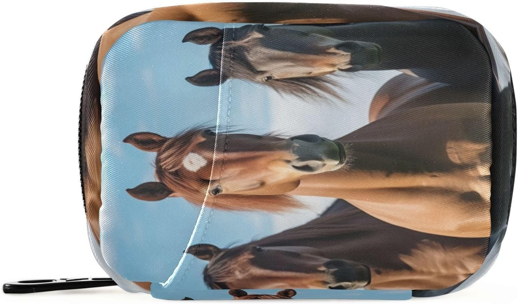 Horse Pill Organizer Case Portable Weekly Daily Pill Case Bag Organizer met Zipper voor Supplementen Medicine Travel Family Business