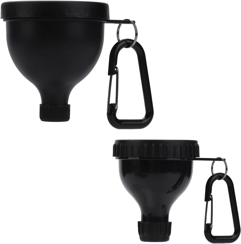 2 stuks Proteïnepoeder Container, Portable Protein Powder Travel Container, Proteïne Poeder Funnel, Waterfles Funnels voor Poedermixen, Pre Workout/Gym Supplement Funnel Keychain (50ml+100ml)