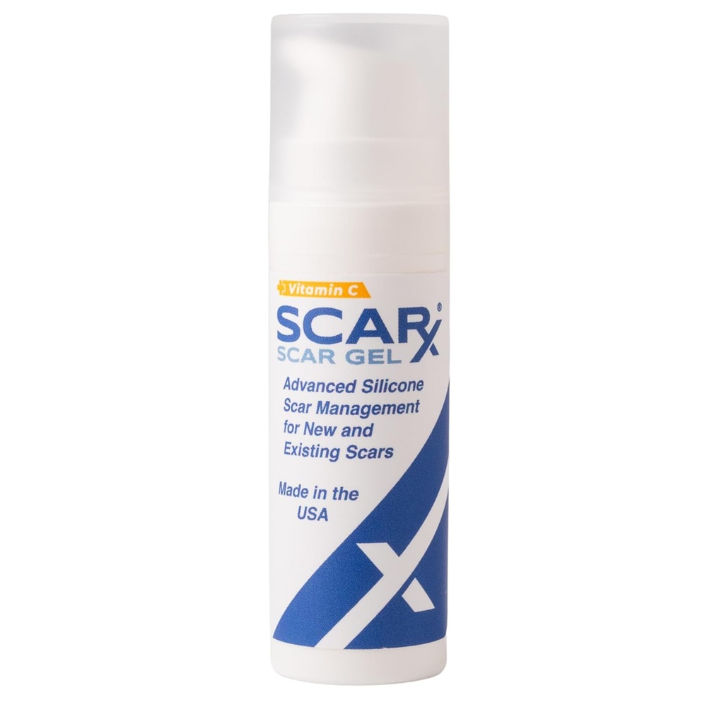 Scarx - Advanced Silicone Scar Gel met vitamine C - Scar Reduction Topical voor hypertrofische littekens & Keloids na chirurgie, brandwonden, verwondingen - Voorkom nieuwe littekens - Fade Old Scarring - 0,5oz (15g) Fles