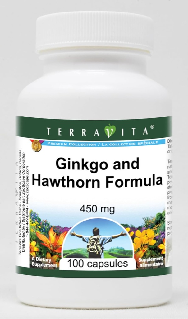 Formule Ginkgo en Hawthorn - 450 mg (100 capsules, ZIN: 514013)