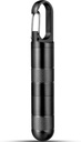 Micro pil houder sleutelhanger Titanium pil geval voor portemonnee kleine pil Container Travel zwarte pil Box medicijn fles Organisator voor vitamine visolie supplement