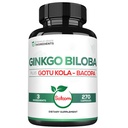 1520mg Ginkgo Biloba Supplementen met Gotu Kola Leaf, Bacopa Monnieri - 270 Capsules - Extra sterkte ondersteuning voor hersenen gezondheid, geheugenfunctie, focus & Vision Quality - 3 maand levering