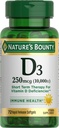 Bounty Vitamine D van de natuur voor Immune Ondersteuning en bevordert gezonde botten, 10000IE, Softgels, Multi-Color, 10.000 IE, 72 Tellen (Pack of 1)