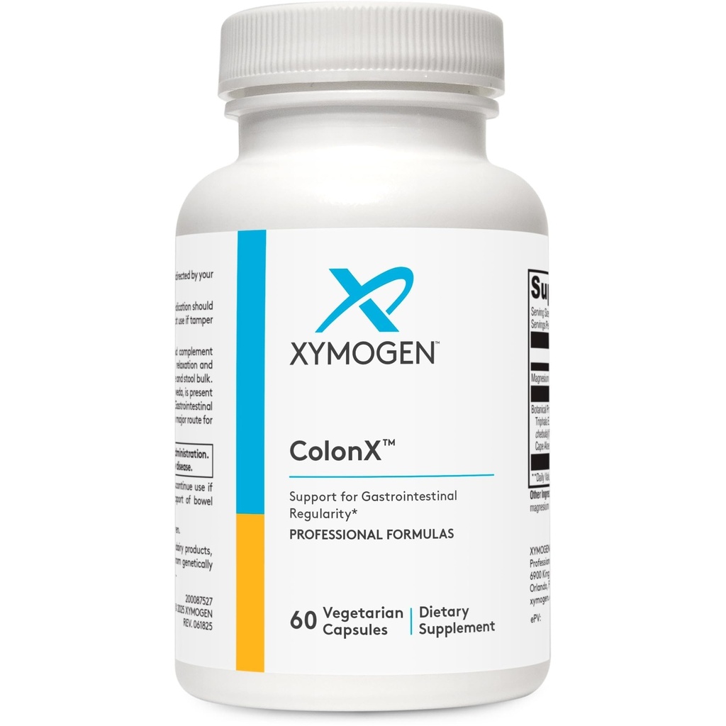XYMOGEN ColonX - Ondersteunt GI Motility, Stool Bulk, Digestie, assimilatie en Eliminatie - Triphala Supplement met Magnesium citraat, Cape Aloë (60 capsules)