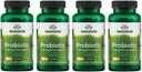 Swanson Probiotic for Dispensive Health GI Tract Immune Support Travelers Support 20 Miljard CFU met Prebiotic FOS 60 Veggie Capsules (4 Pack)