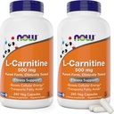 NOW Foods L-Carnitine 500 mg, 240 Veg Caps (verpakking van 2)