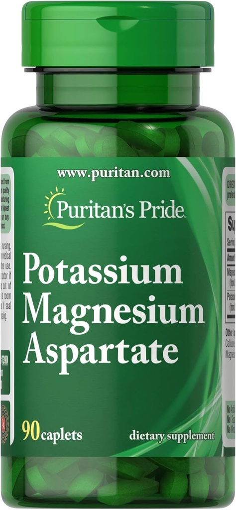Puritan's Pride Kalium Magnesium aspartaat-90 Capletten