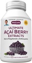 ANDREW LESSMAN Ultimate Açai Berry Extracts 60 Capsules - Levert gestandaardiseerde, anti-oxidant Rich, gunstige Acai Berry Constitutions. Hoog vermogen Blend. Beschermende stoffen. Geen additieven