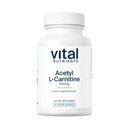 Vitale voedingsstoffen Acetyl L-Carnitine 500mg Hersenen, Geheugen en Cognitieve Ondersteuning Supplement* 