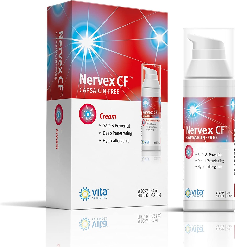 Vita Sciences Neuropathy Relief for Hands and Feet - Powerful Cream Formula for Burning, Tingling, and Numbness - with Arnica, B12, B1, B5, B6, E, MSM, Aloe, and Coconut Oil Base - Capsaicin-Free