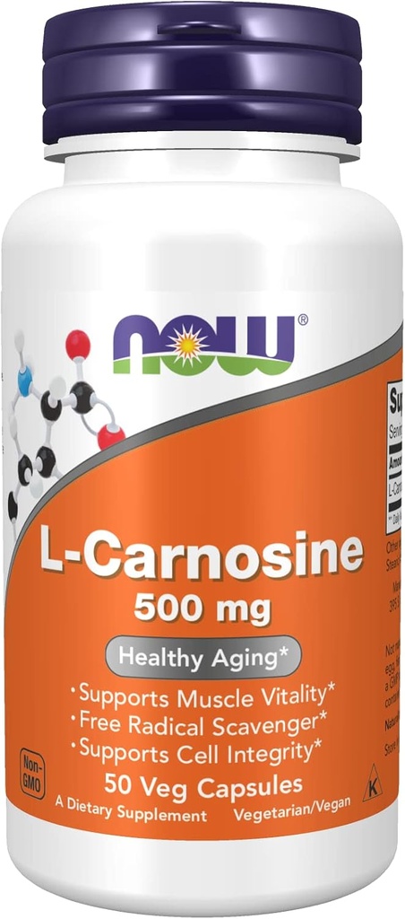 L-Carnosine 500mg 50 VegiCaps (verpakking van 2)