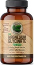 Magnesium Glycinate - 200 g Pure Powder by Pure Lab Vitamins, Vegan, Gluten-, Suiker-, Sojavrij Made in Canada
