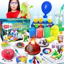 UNGLINGA 100+ Science Lab Experiments Kit voor kinderen, S.T.E.M Project Activiteiten Onderwijs Verjaardag Speelgoed Gifts voor jongens meisjes, Chemie set, Gems Graven, Volkaan, Gloeiende Wormen