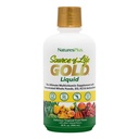 NaturesPlus Source of Life GOLD Multivitamin Liquid - 30 oz - With Vitamins D3, B12 & K2 - Blood, Bone & Immune Support - Vegetarian & Gluten Free - 30 Servings