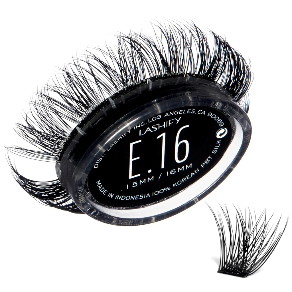Lashify Extreme 16mm Gossamer DIY Eyelash Extensions Refill, Black, Easy Valse wimpers toe te voegen Tremendous Volume