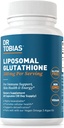 Dr. Tobias Liposomale Glutathion, 500mg per portie - Zeer Biobeschikbaarheid Glutathion Supplement, Ondersteunt Energie, Huid & Immuun Gezondheid - Veganistisch, Glutenvrij, Niet-GMO, 60 Capsules, 30 porties