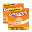 Goody's Extra sterkte Hoofdpijn Poeder, Cool Orange Flavor Oplossen Packs, 24 Individuele Verpakkingen (2 Pack)
