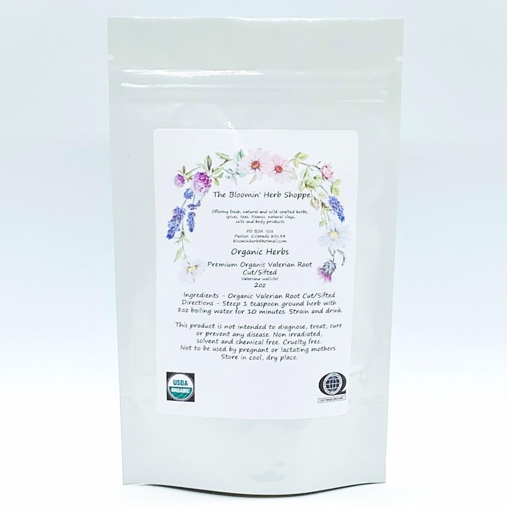 Biologische Premium Valeriaan wortel gesneden Gezeefd 2oz De Bloomin Herb Shoppe Valeriana wallichii Fresh Potent Tea Tinctuur