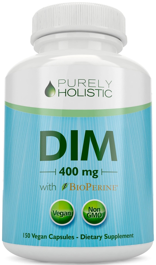 DIM supplement 400 mg Plus Bioperine - 150 Vegan Capsules - 5 maanden levering - Hormone balans voor vrouwen en mannen - hoge sterkte diindolylmethaan