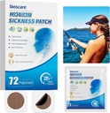 Bewegingsziekte Patches, Zeeziekte Patch voor Cruise, Niet-Drowsy, Auto/Ships/Airplane/Amusement Park Trip Zieke Hulp, Reizen Essentials voor kinderen en volwassenen (72 Tellen)