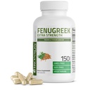 Bronson Fenegriek Zaadpoeder Capsules Extra sterkte, Trigonella Foenum-Graecum, Non-GMO, Soy-Free, Vegetarisch, 150 Capsules