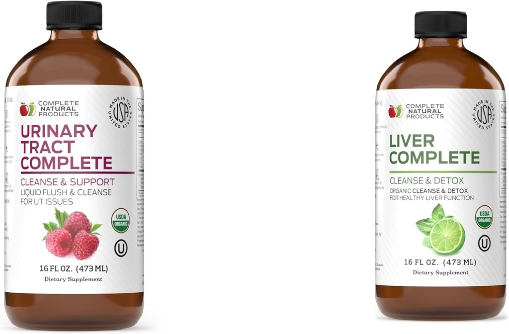 Complete Natural Products Urinaire Tract Complete 12oz & Lever Complete 16oz Bundle