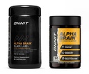 ONNIT Premium Alpha Brain Bundle - Nootropic Brain Supplement (90 Ct) + Black Label Citicoline Mental Speed, Attentie & Cognitive Support Supplement (80 Ct) - bevordert concentratie, concentratie & geheugen