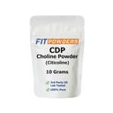 Citicolinepoeder, CDP Cholinepoederpure met scoop, niet-GMO, cognitief supplement voor geheugen en leren (10 Gram)