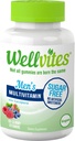 Wellvites Suikervrije Multivitamine Gummies voor mannen, Vegan en Non-GMO - Vitamine A, B6, en B12, Biotine en Folaat, Vitaminen voor mannen, Geen kunstmatige zoetstoffen, Glutenvrije, 60 Tellen (30 dagen levering)