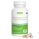 Igennus High Strength Ashwagandha Stress Relief Complex, L-Theanine & Magnesium & KSM-66 Root Extract Adaptogenen, Gemethyleerde B-vitaminen, Kalm & Slaapondersteuning, Clean Label, 60 Snelwerkende Capsules