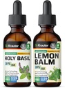BIO KRAUTER Holy Basil Tinctuur 2 Fl. Oz. & Lemon Balm Tinctuur 2 Fl. Oz.