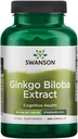 Swanson Ginkgo Biloba Extract 24% 60 Milligram 240 Capsules
