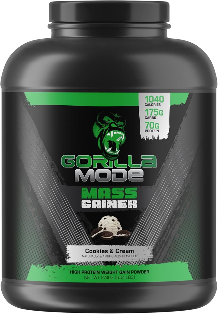 Gorilla Mind Mass Gainer (Cookies & Cream) 70g Proteïne 