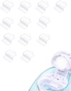12 PCS Silicone Pods vult Accessoires voor Nasal Care, Save Salt for Easy Operation (White)