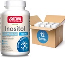 Jarrow Formulas Inositol 750 mg, Dieetsupplement, Lever Ondersteuning voor Cellular Health en Algemene Wellness, 100 Veggie Capsules, Tot een 100 Day Supply (Pack OF12)